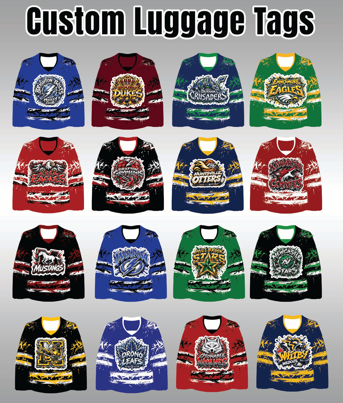 Hockey Luggage Tags (Tournaments)