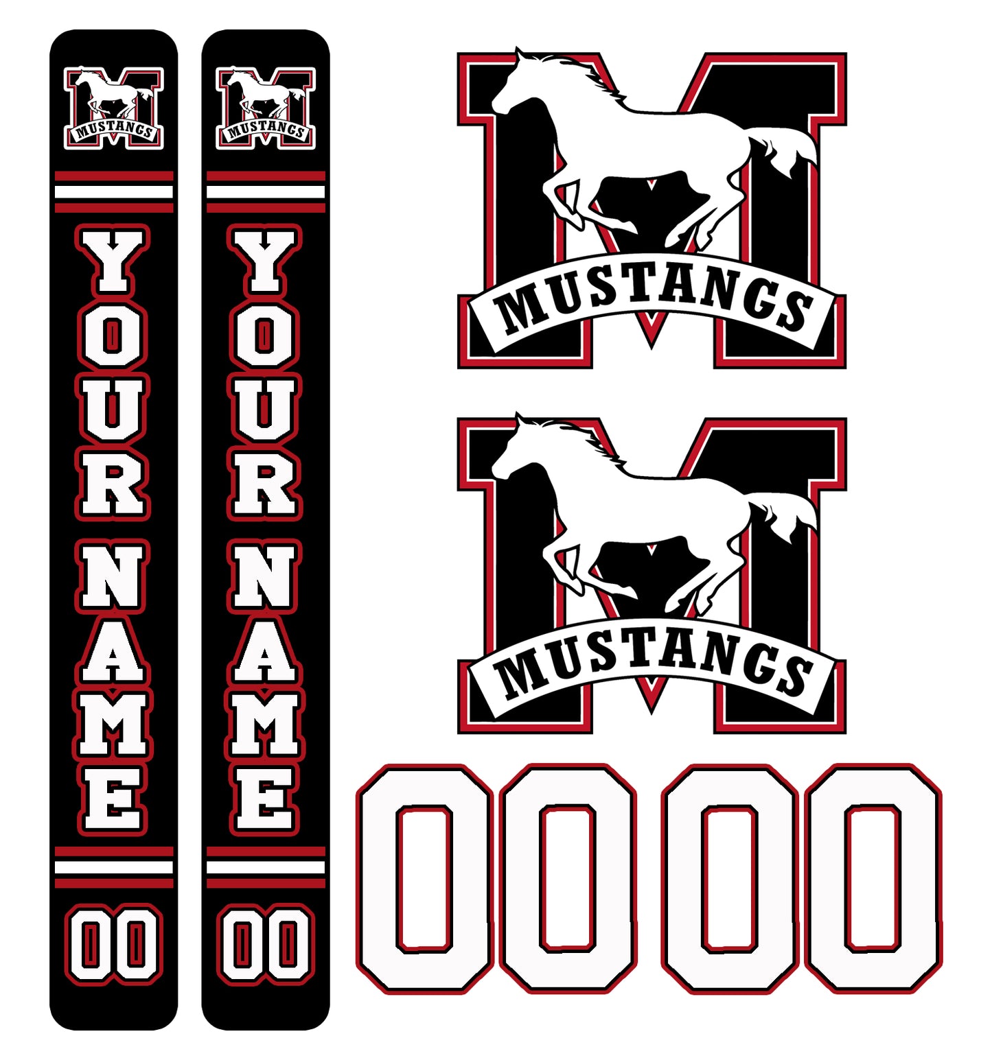Manvers Stick Label & Helmet Decal Set
