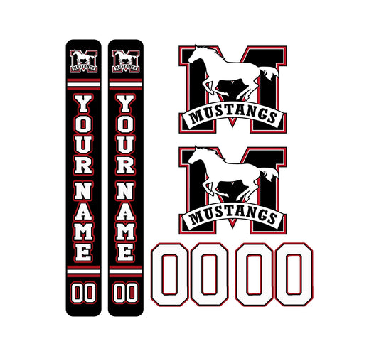 Manvers Stick Label & Helmet Decal Set